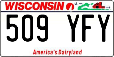 WI license plate 509YFY