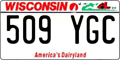 WI license plate 509YGC