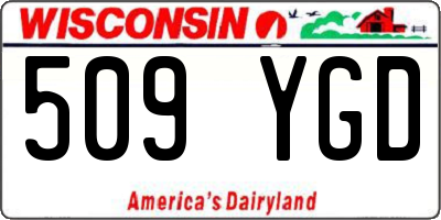 WI license plate 509YGD