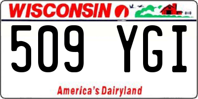 WI license plate 509YGI