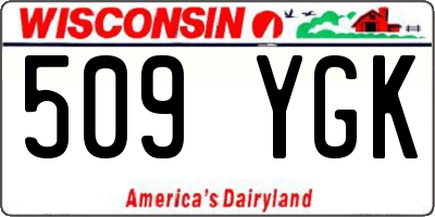 WI license plate 509YGK