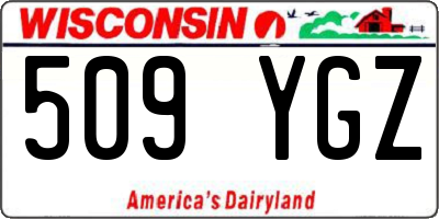 WI license plate 509YGZ