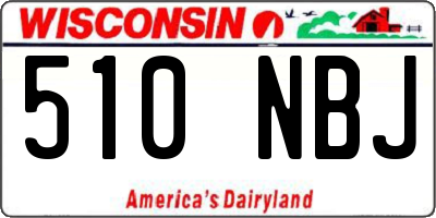 WI license plate 510NBJ