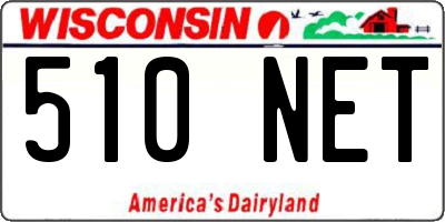 WI license plate 510NET