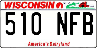 WI license plate 510NFB
