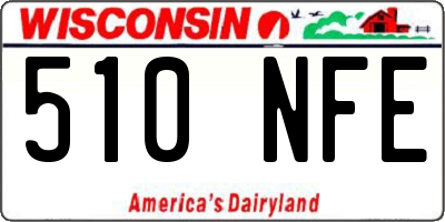 WI license plate 510NFE