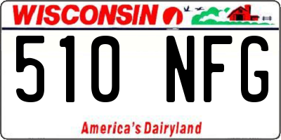 WI license plate 510NFG