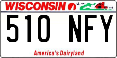 WI license plate 510NFY
