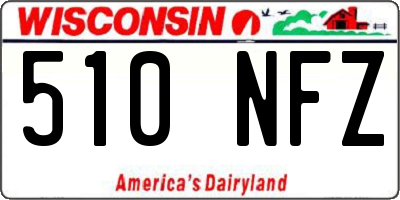 WI license plate 510NFZ