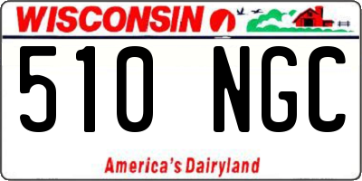 WI license plate 510NGC