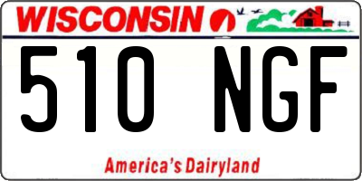 WI license plate 510NGF