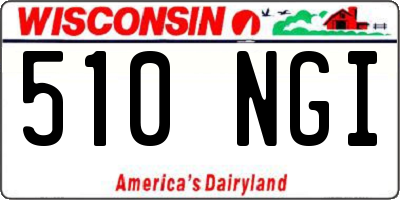 WI license plate 510NGI