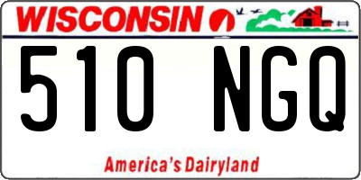 WI license plate 510NGQ