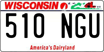 WI license plate 510NGU