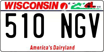 WI license plate 510NGV
