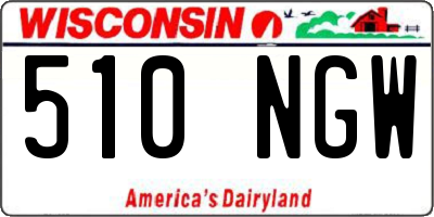 WI license plate 510NGW