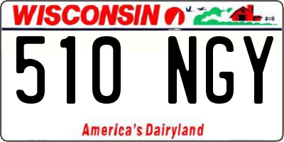 WI license plate 510NGY