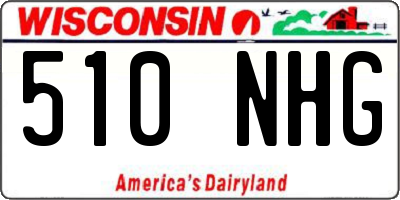 WI license plate 510NHG