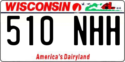 WI license plate 510NHH