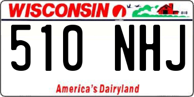 WI license plate 510NHJ