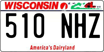 WI license plate 510NHZ