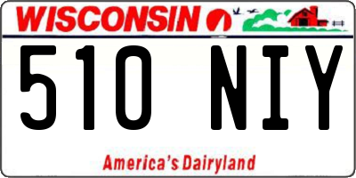 WI license plate 510NIY