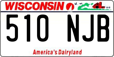 WI license plate 510NJB