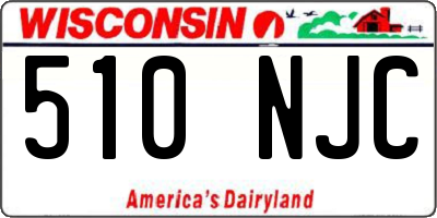 WI license plate 510NJC