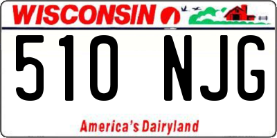 WI license plate 510NJG