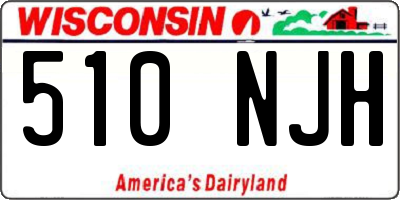 WI license plate 510NJH