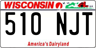 WI license plate 510NJT