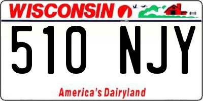 WI license plate 510NJY