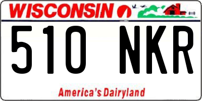 WI license plate 510NKR