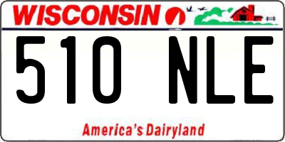 WI license plate 510NLE