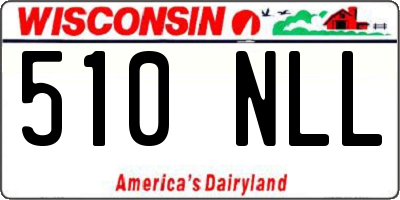 WI license plate 510NLL