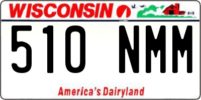 WI license plate 510NMM