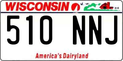 WI license plate 510NNJ