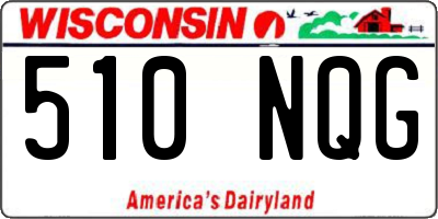WI license plate 510NQG