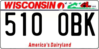 WI license plate 510OBK