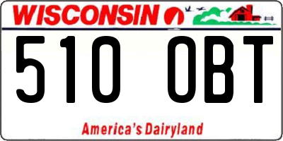 WI license plate 510OBT