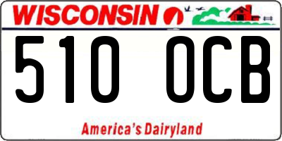 WI license plate 510OCB