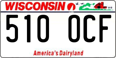 WI license plate 510OCF
