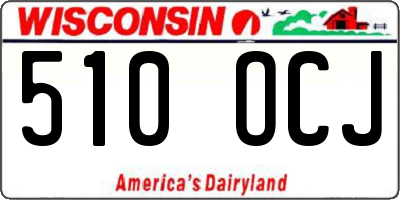 WI license plate 510OCJ