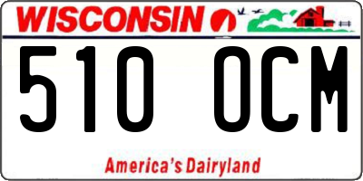 WI license plate 510OCM
