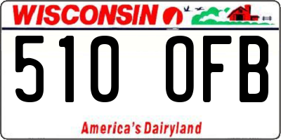 WI license plate 510OFB