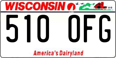 WI license plate 510OFG