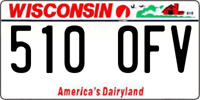 WI license plate 510OFV