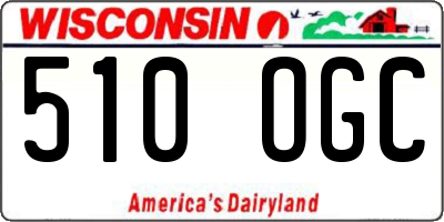 WI license plate 510OGC