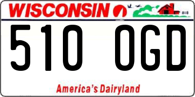 WI license plate 510OGD