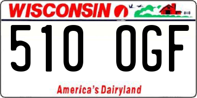 WI license plate 510OGF